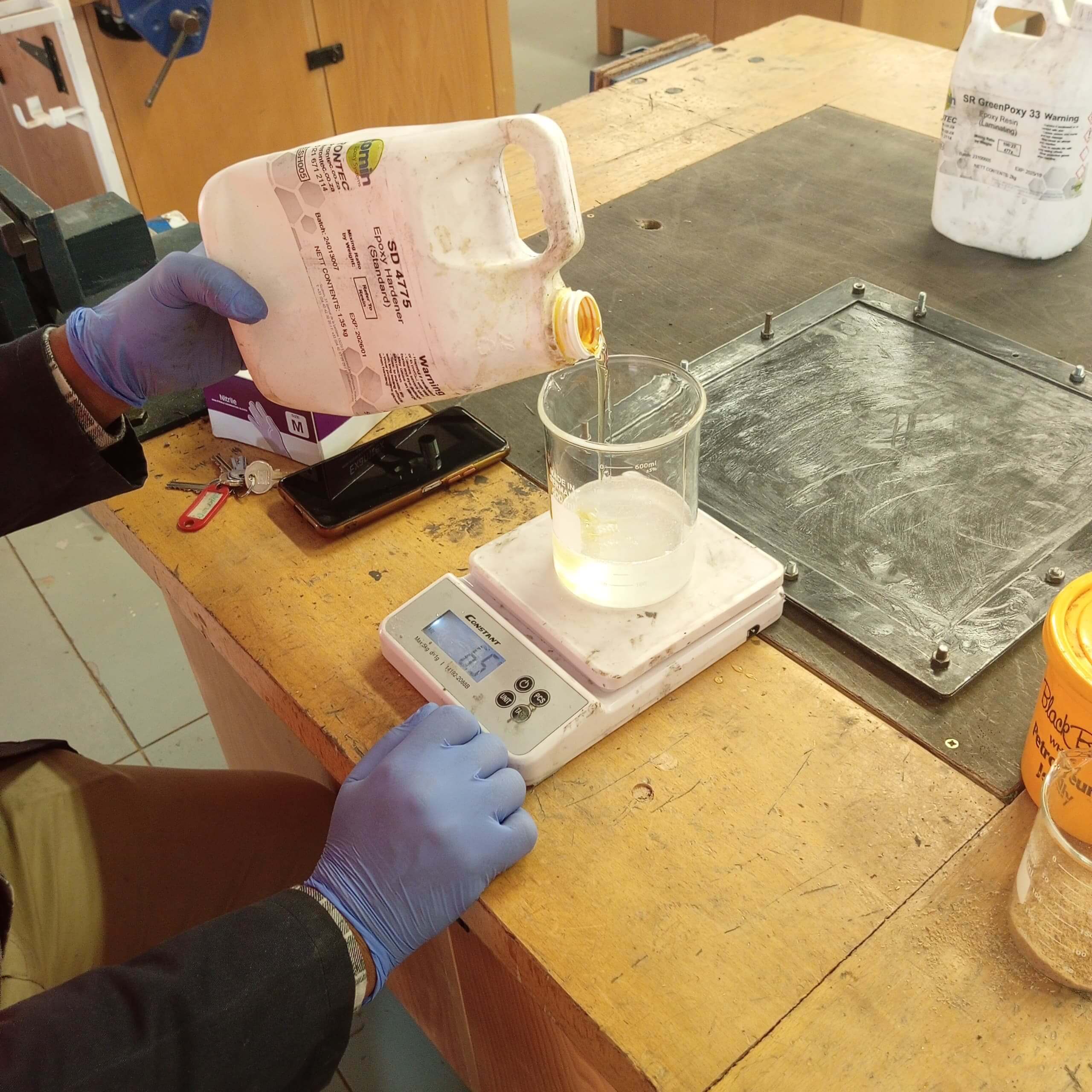Adding Resin